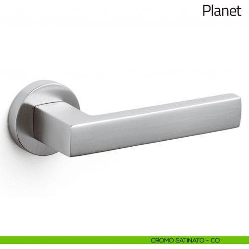 Maniglia per porta Planet Olivari cromo satinato