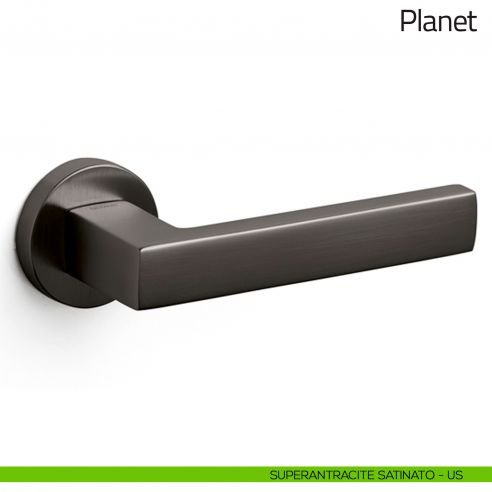 Maniglia per porta Planet Olivari superantracite satinato