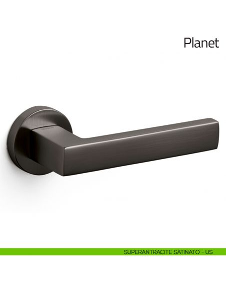 Maniglia per porta Planet Olivari superantracite satinato