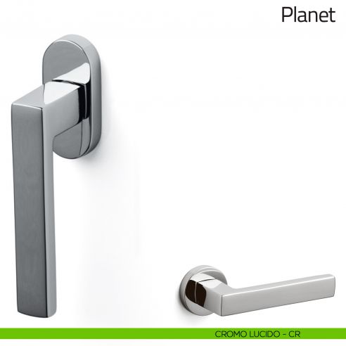 Maniglia per finestra martellina DK Planet Olivari cromo lucido
