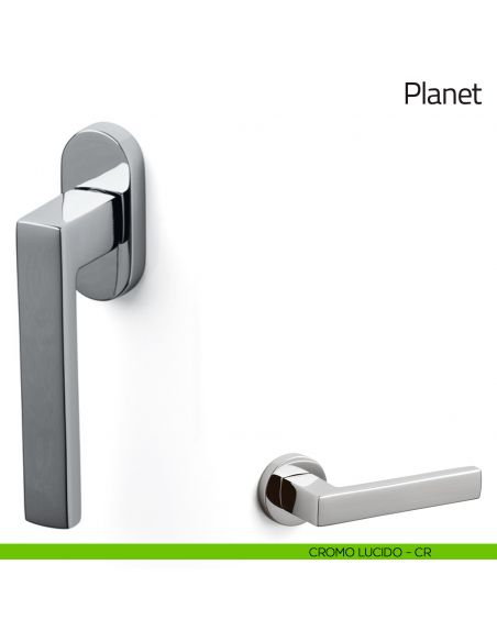 Maniglia per finestra martellina DK Planet Olivari cromo lucido