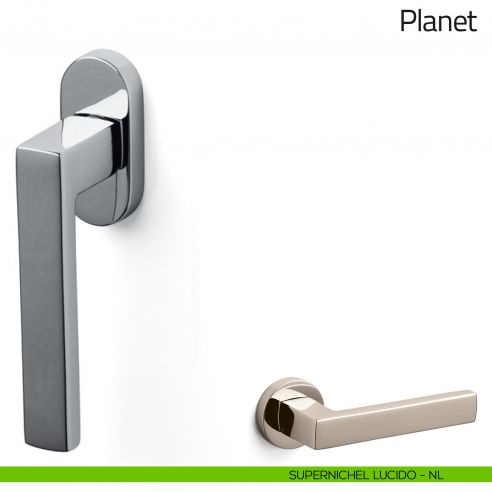 Maniglia per finestra martellina DK Planet Olivari supernichel lucido