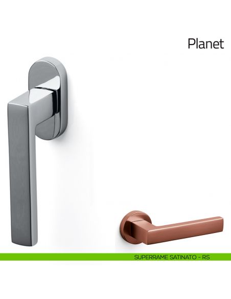 Maniglia per finestra martellina DK Planet Olivari superrame satinato