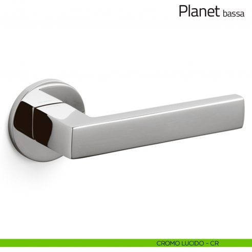 Maniglia per porta Planet Olivari bassa cromo lucido