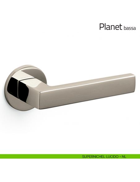 Maniglia per porta Planet Olivari bassa supernichel lucido