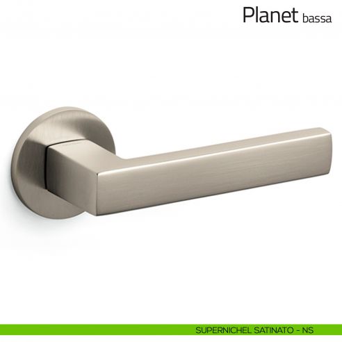 Maniglia per porta Planet Olivari bassa supernichel satinato