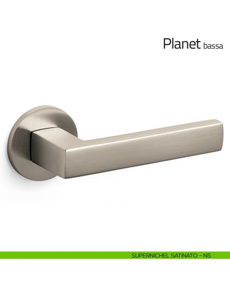 Maniglia per porta Planet Olivari bassa supernichel satinato