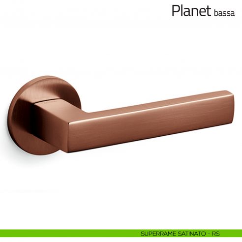 Maniglia per porta Planet Olivari bassa superrame satinato