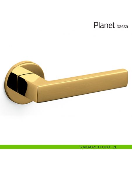 Maniglia per porta Planet Olivari bassa superoro lucido