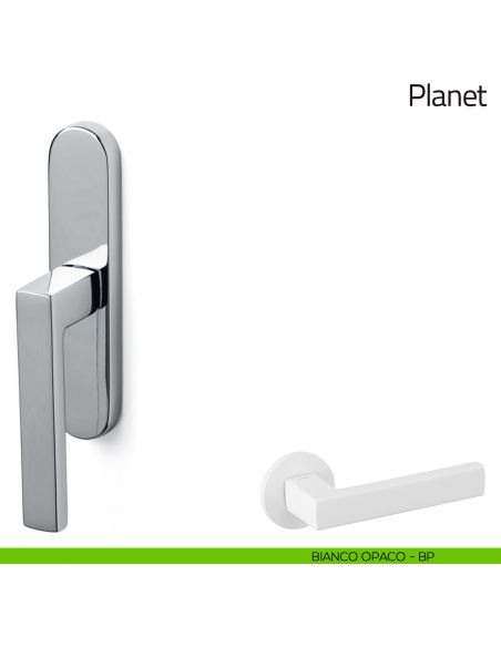 Maniglia per finestra cremonese Planet Olivari bianco opaco