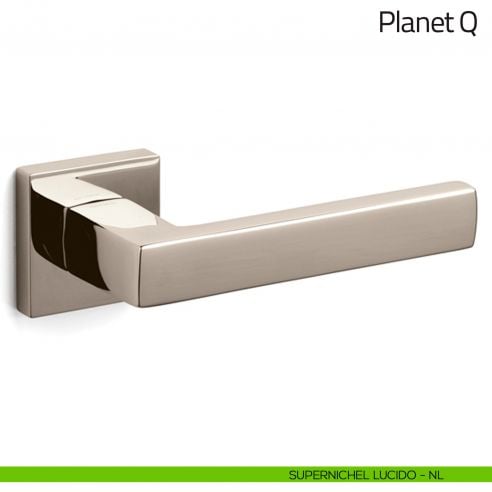 Maniglia per porta Planet Q Olivari supernichel lucido
