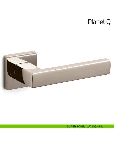 Maniglia per porta Planet Q Olivari supernichel lucido