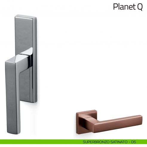 Maniglia per finestra cremonese Planet Q Olivari superbronzo satinato