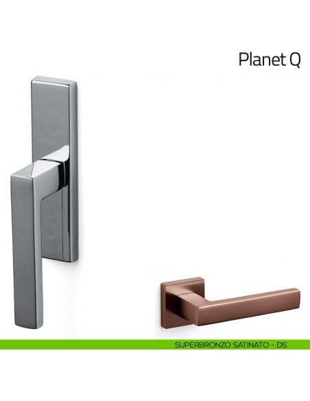 Maniglia per finestra cremonese Planet Q Olivari superbronzo satinato