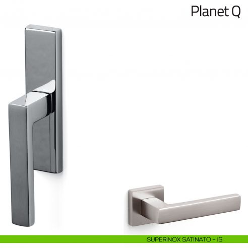 Maniglia per finestra cremonese Planet Q Olivari superinox satinato