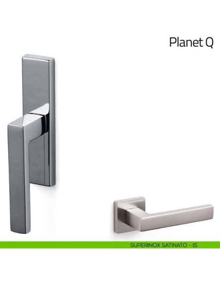 Maniglia per finestra cremonese Planet Q Olivari superinox satinato