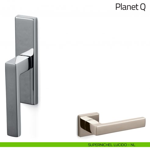 Maniglia per finestra cremonese Planet Q Olivari supernichel lucido