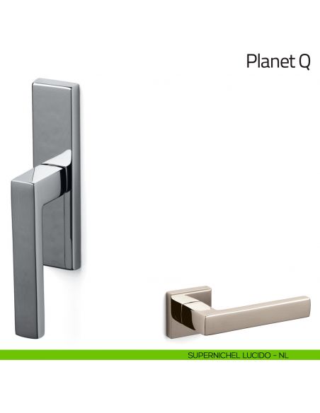 Maniglia per finestra cremonese Planet Q Olivari supernichel lucido