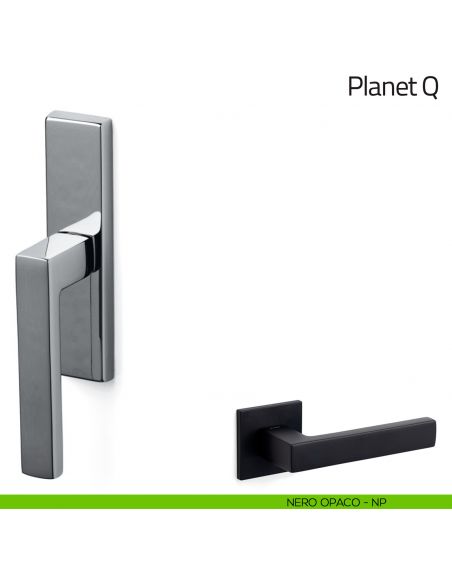Maniglia per finestra cremonese Planet Q Olivari nero opaco