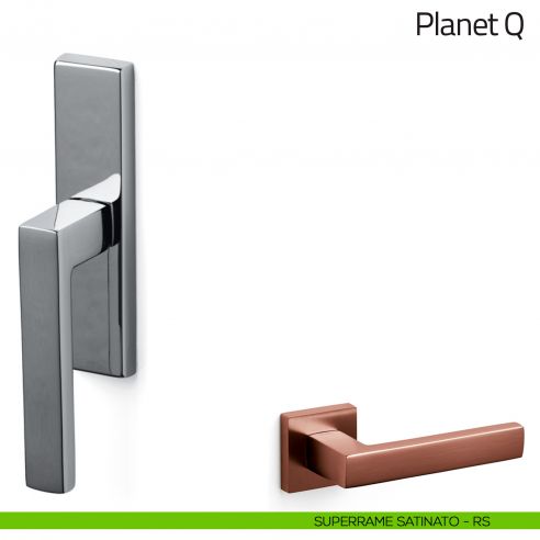 Maniglia per finestra cremonese Planet Q Olivari superrame satinato