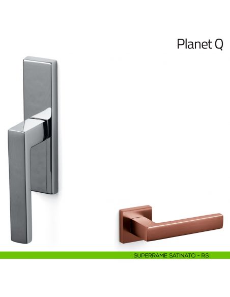 Maniglia per finestra cremonese Planet Q Olivari superrame satinato