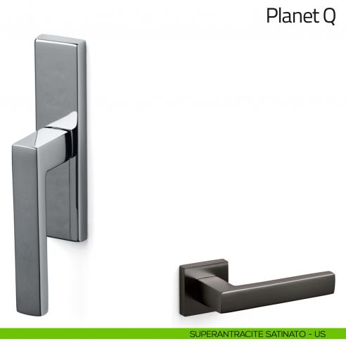 Maniglia per finestra cremonese Planet Q Olivari superantracite satinato