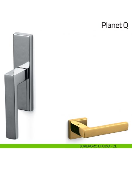 Maniglia per finestra cremonese Planet Q Olivari superoro lucido