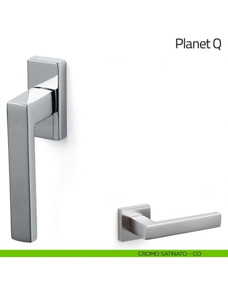 Maniglia per finestra martellina DK Planet Q Olivari cromo satinato