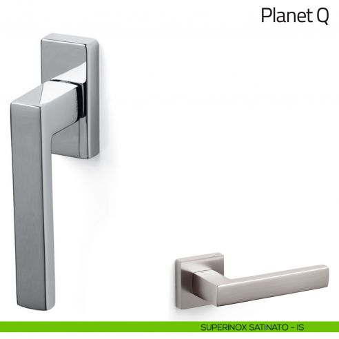 Maniglia per finestra martellina DK Planet Q Olivari superinox satinato