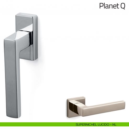 Maniglia per finestra martellina DK Planet Q Olivari supernichel lucido