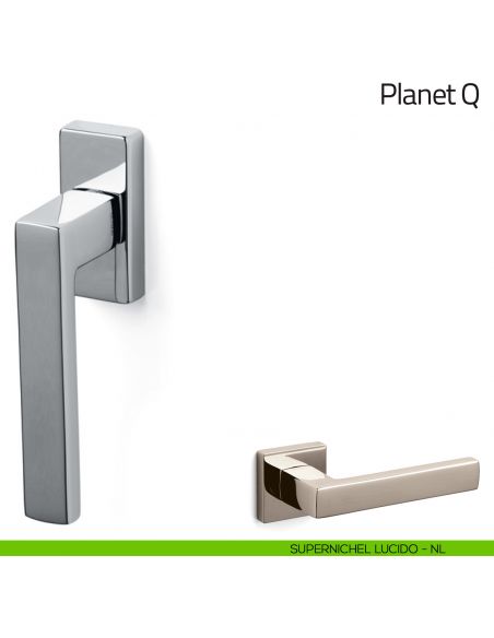 Maniglia per finestra martellina DK Planet Q Olivari supernichel lucido