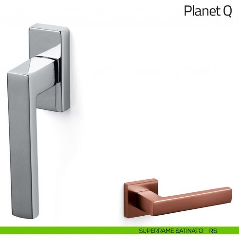Maniglia per finestra martellina DK Planet Q Olivari superrame satinato