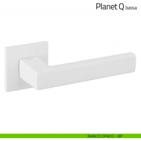 Maniglia per porta Planet Q Olivari bassa bianco opaco