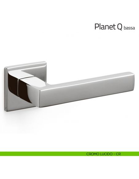 Maniglia per porta Planet Q Olivari bassa cromo lucido