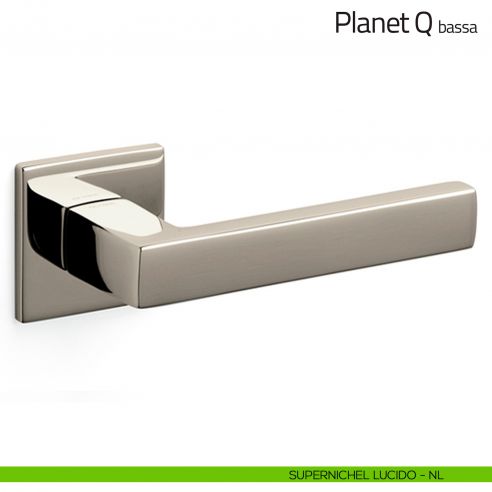 Maniglia per porta Planet Q Olivari bassa supernichel lucido