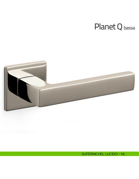 Maniglia per porta Planet Q Olivari bassa supernichel lucido