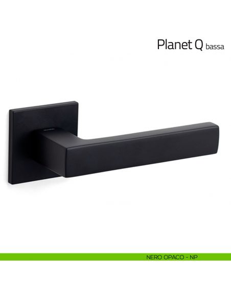 Maniglia per porta Planet Q Olivari bassa nero opaco