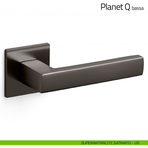 Maniglia per porta Planet Q Olivari bassa superantracite satinato