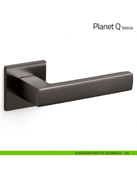 Maniglia per porta Planet Q Olivari bassa superantracite satinato
