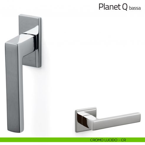 Maniglia per finestra martellina DK Planet Q Olivari bassa cromo lucido