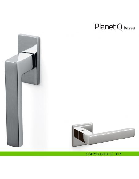 Maniglia per finestra martellina DK Planet Q Olivari bassa cromo lucido