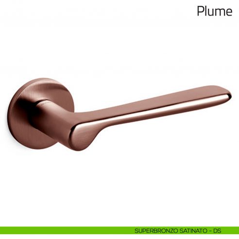 Maniglia per porta Plume Olivari superbronzo satinato