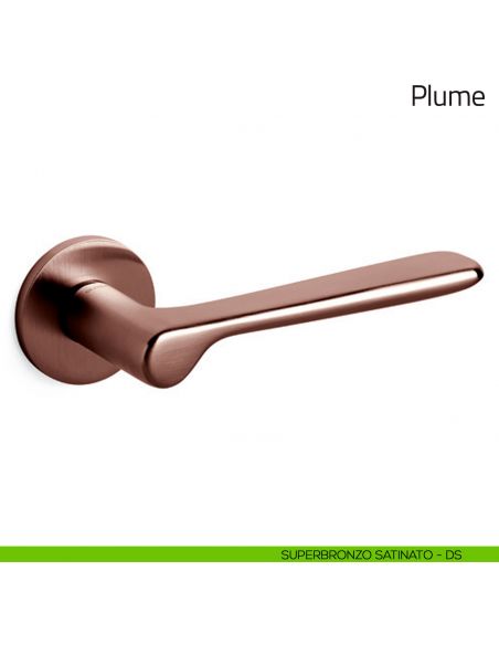 Maniglia per porta Plume Olivari superbronzo satinato