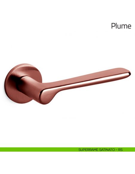 Maniglia per porta Plume Olivari superrame satinato