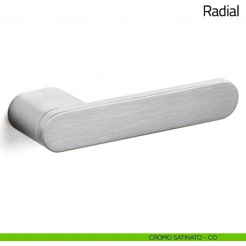 Maniglia per porta Radial Olivari cromo satinato