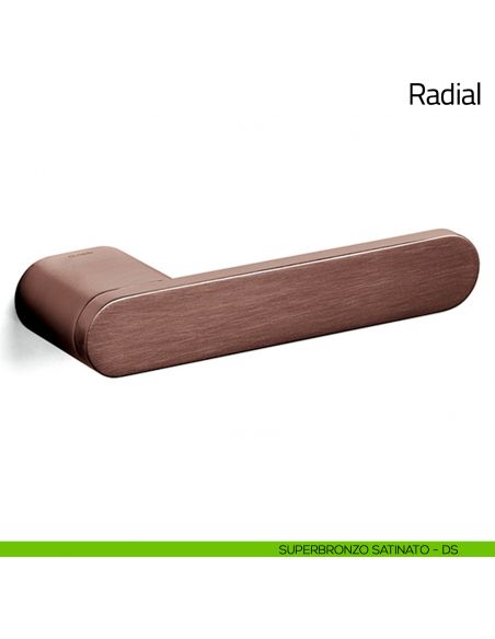 Maniglia per porta Radial Olivari superbronzo satinato
