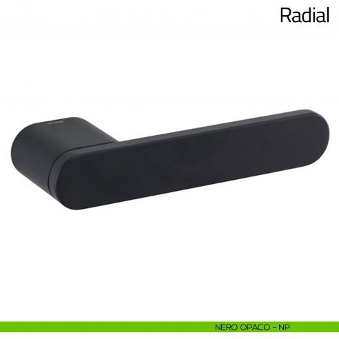 Maniglia per porta Radial Olivari nero opaco