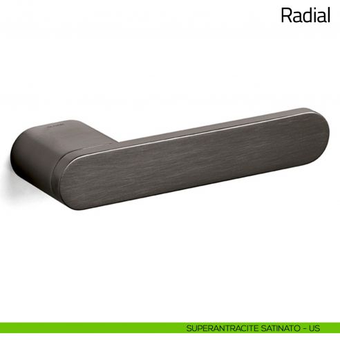 Maniglia per porta Radial Olivari superantracite satinato