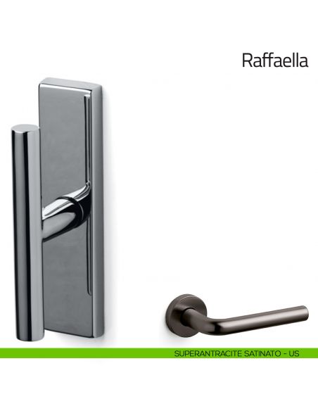 Maniglia per finestra cremonese Raffaella Olivari superantracite satinato