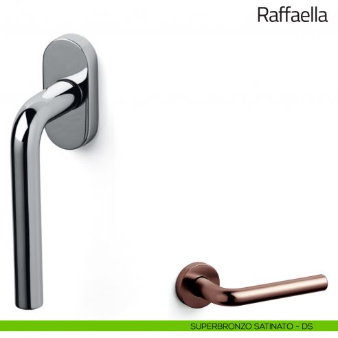 Maniglia per finestra martellina DK Raffaella Olivari superbronzo satinato